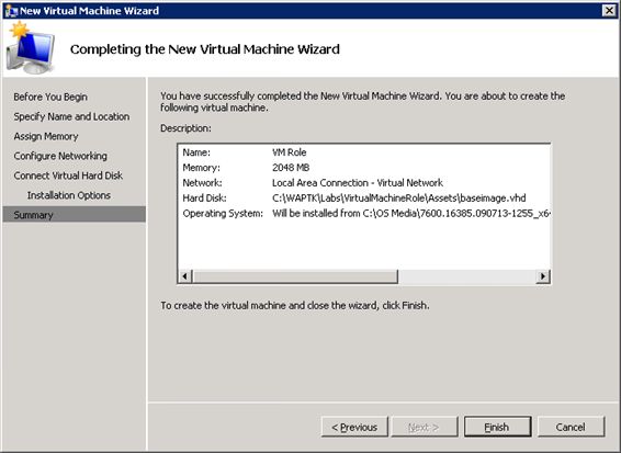 Windows Azure VM Role (2) 创建VHDVHD