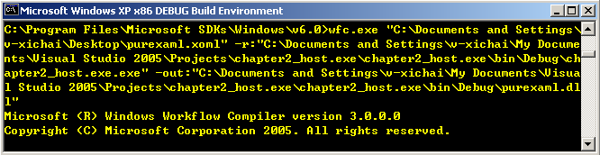 《WF编程》系列之9 - 编译工作流:使用WFC.EXE