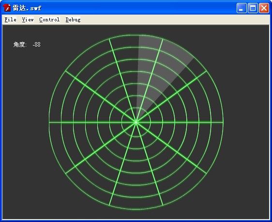 flash绘图API：雷达