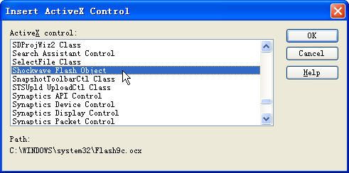 WTL8.0 调用 ActiveX 控件 - (调用 Flash 控件，响应 Flash 控件的事件)