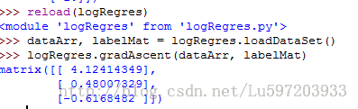 机器学习实战笔记5(logistic回归)