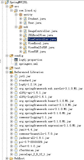 SpringMVC:生成Excel和PDF