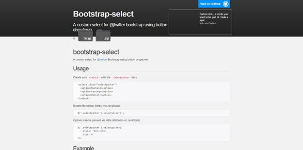 bootstrap select