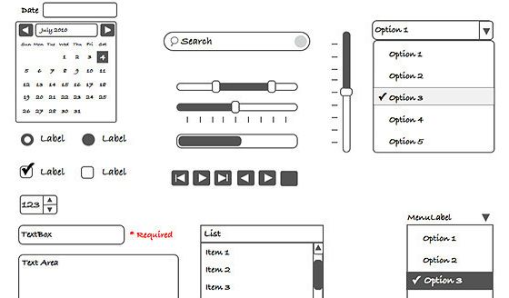 Keynote Wireframe Templates