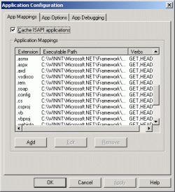 The extensions can be mapped through IIS.