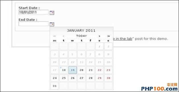 Unobtrusive Date - Picker Widget Update