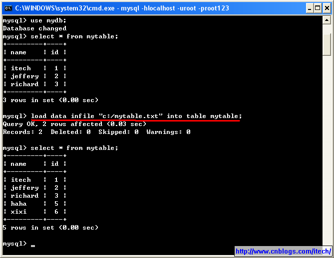 [MySQL]导入导出