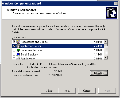 安装Moss 2007过程中设置asp.net的问题