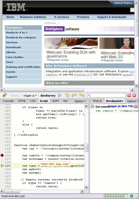 JavaScript 调试器