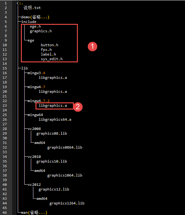 MingW-v4.8.0+EDE-v13.04 配置使用C语言图形库