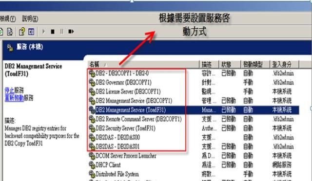 将域帐户添加到DB2的管理群组中