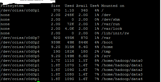 hadoop——hdfs多硬盘挂载