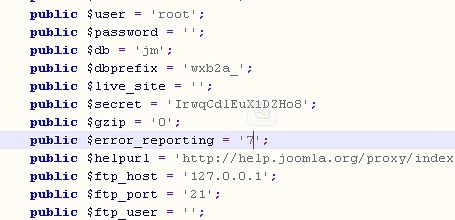 joomla一个错误地解决