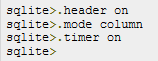 SQLite -命令