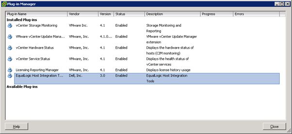 Dell Equallogic host integration tools for vmware vcenter.