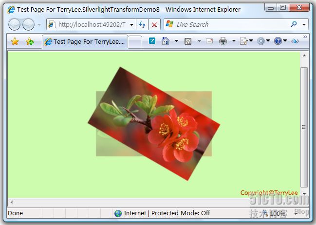 （30）：Silverlight 2 使用Transform实现更炫的效果（下）