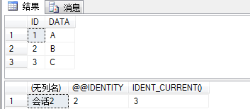 IDENT_CURRENT ,@@identity,SCOPE_IDENTITY() 之间对比