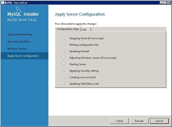 Windws Server 2008 R2 WEB环境配置之MYSQL 5.6.22安装配置