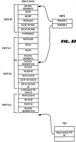 Reentrant protected mode kernel using virtual 8086 mode interrupt service routines