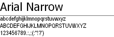 ArialNarrow