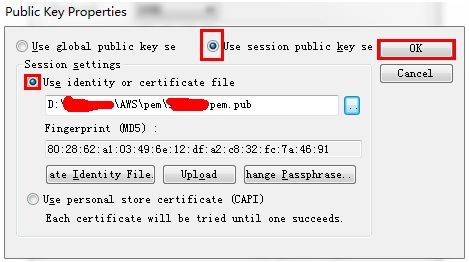 使用SecureCRT连接AWS的EC2