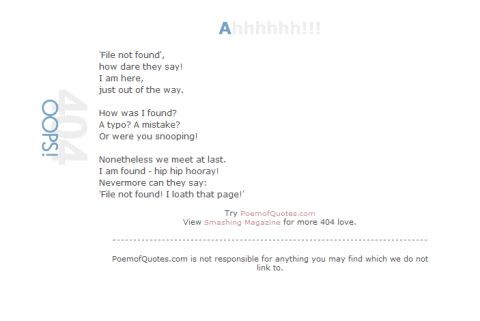 404 Error Page Example