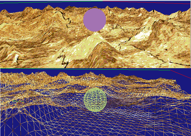 初试PyOpenGL二 (Python+OpenGL)基本地形生成与高度检测