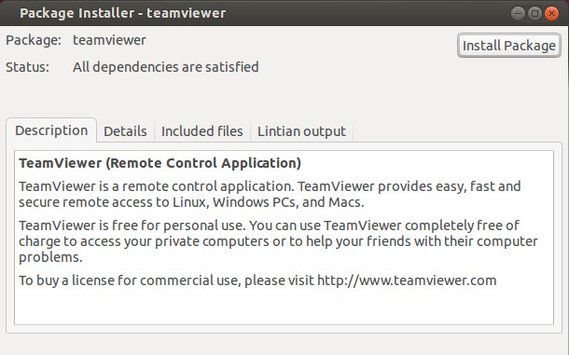 [Ubuntu] Install teamviewer9 on Ubuntu14.04_x64