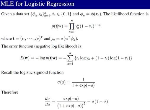 PRML读书会第四章 Linear Models for Classification(贝叶斯marginalization、Fisher线性判别、感知机、概率生成和判别模型、逻辑回归)