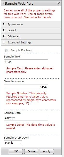 Creating Visual Web Part Properties