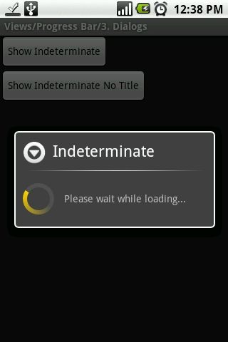Progressbar show Indeterminate