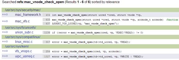 TrustedBSD Mandatory Access Control Framework分析