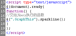 使用jQuery为数据视图添加图表显示