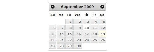 9个有用的jQuery日历和网页设计师的日期选择器插件