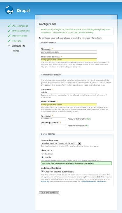 Drupal Installation guide