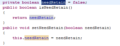 图 17. 定义新属性 needRetain