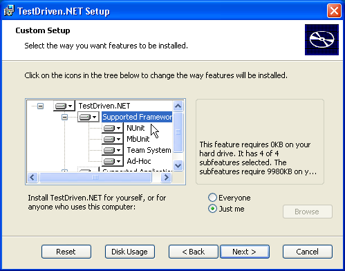 TestDriven.NET – 快速入门