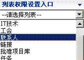 Portal中的列表不能设置权限？