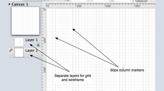 960 Grid Template for OmniGraffle