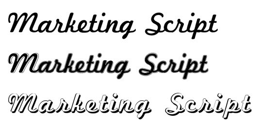 script fonts