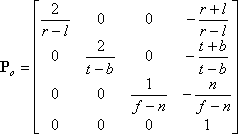 投影矩阵的推导(Deriving Projection Matrices)