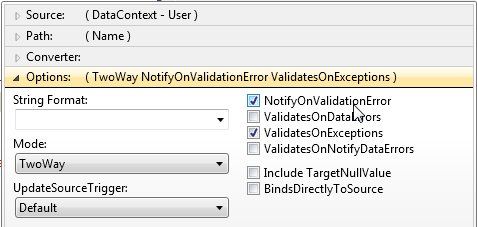 Silverlight实例教程 - Validation数据验证基础属性和事件