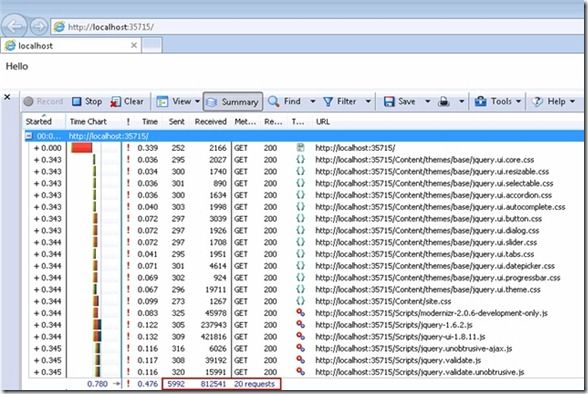 ASP.NET MVC 4 RC的JS/CSS打包压缩功能