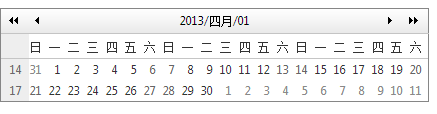 telerik的RadCalendar控件学习