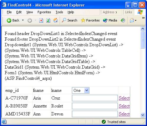 ASP.Net Controls 用法大全 