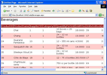 ASP.NET2.0数据操作之创建数据访问层(2)