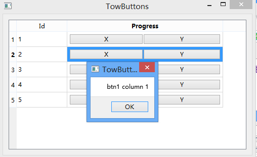 QTableView 一列添加两个按钮