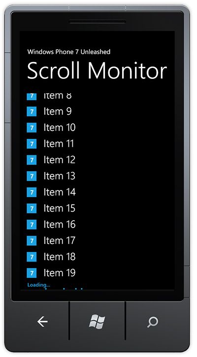 Loading Data when the User Scrolls to the End of a List in Windows Phone 7