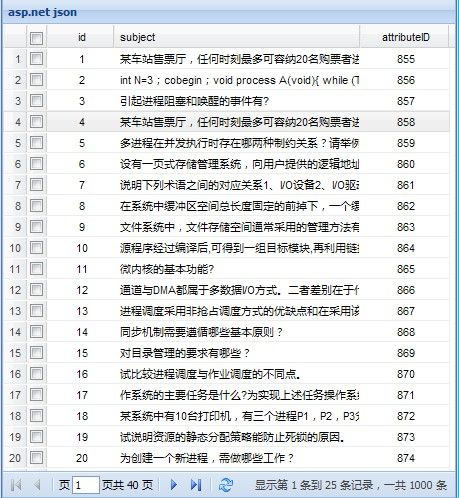 Ext Grid Json分页（asp.net）