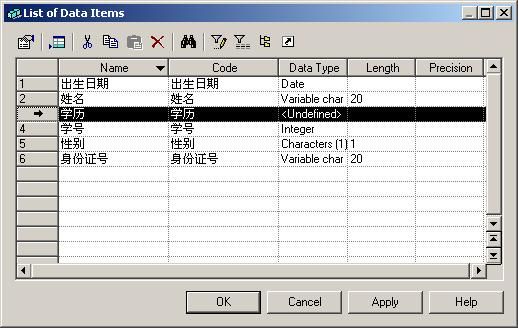 PowerDesigner教程系列（五）概念数据模型